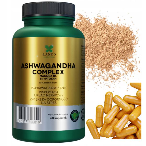 Ashwagandha Complex Magnez B L Tryptofan K Erli Pl