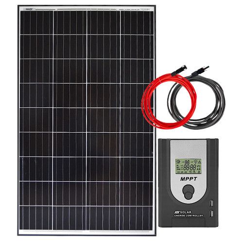 ZESTAW SOLARNY MONO KAMPER 140W 12V REGULATOR MPPT ERLI Pl