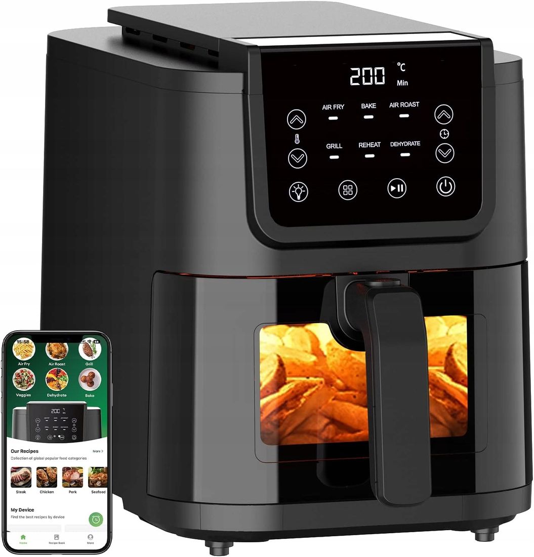 Frytkownica beztłuszczowa air fryer CHEFREE AFW01 1500 W ERLI pl