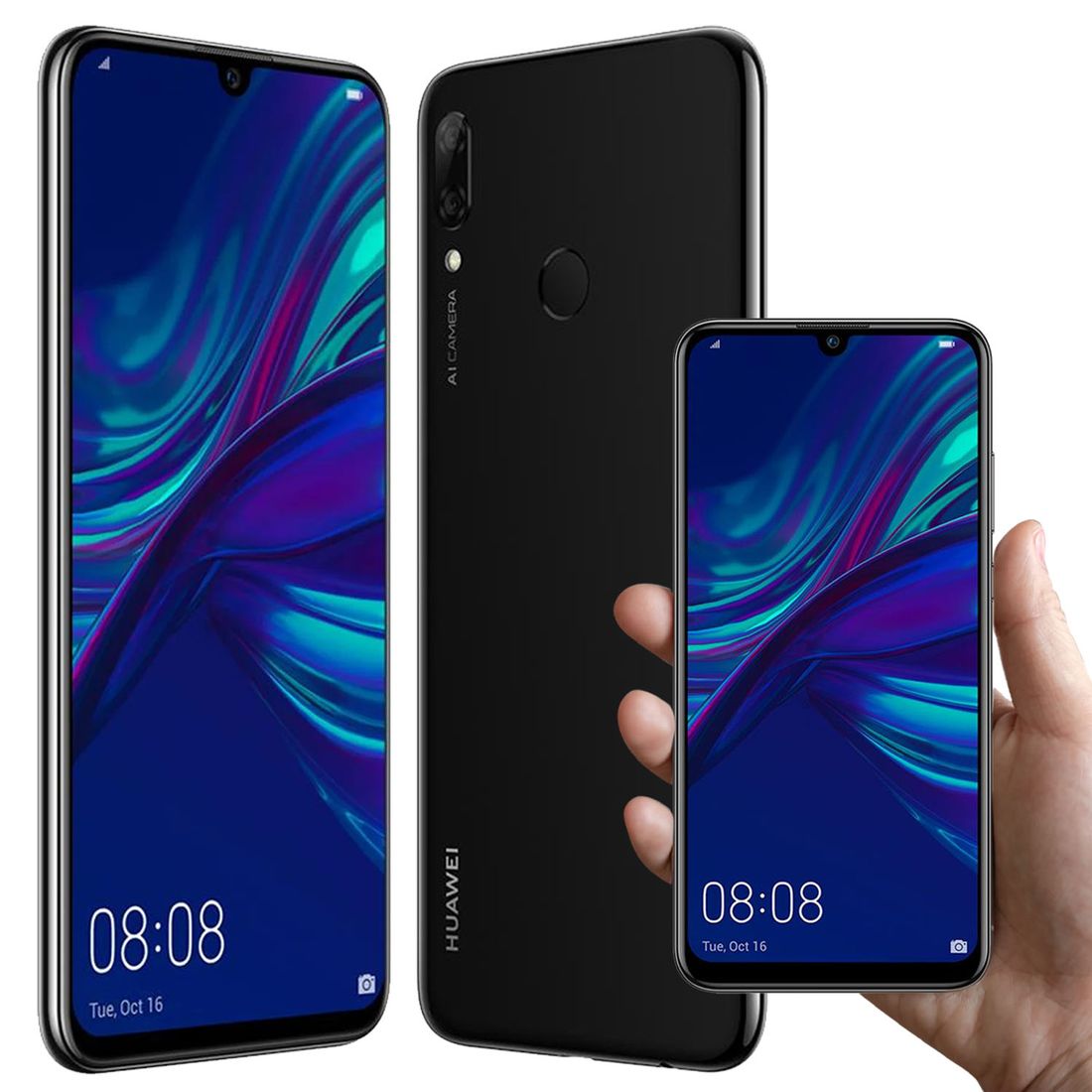 NOWY Telefon Smartfon Huawei P Smart CZARNY POT LX1 BLACK ŁADOWARKA