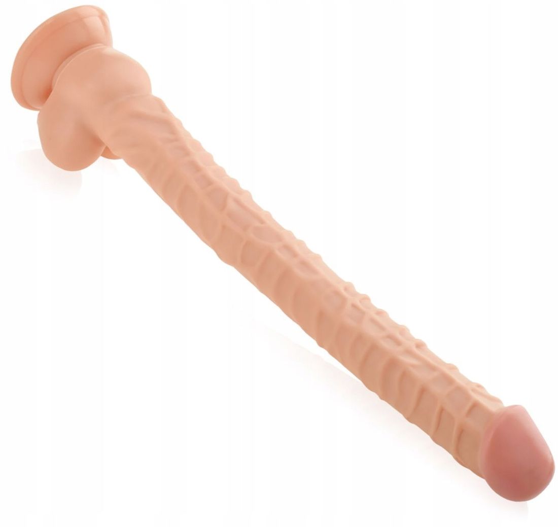 DŁUGIE DILDO 42 cm SZTUCZNY PENIS NA PRZYSSAWCE 164607281 ERLI pl