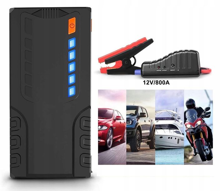 BOOSTER POWER BANK CAR JUMP STARTER ROZRUCH LATARKA 18000mAh ETUI ERLI Pl