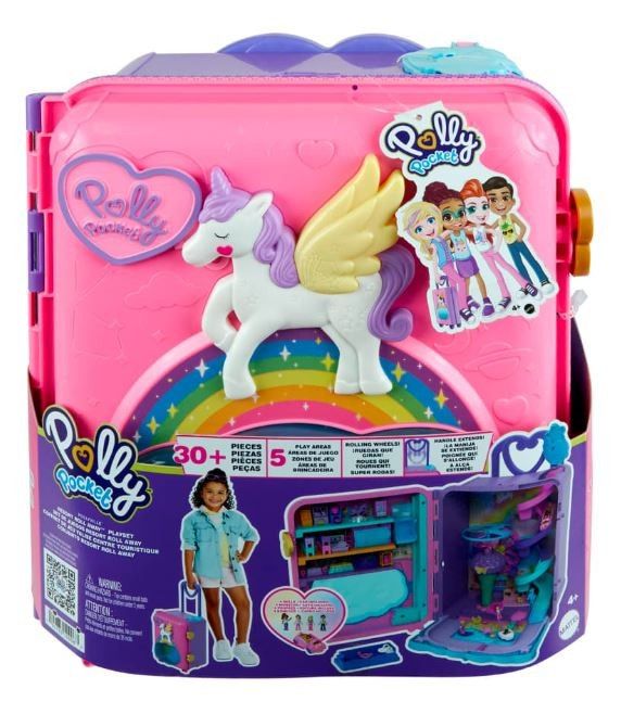 ZESTAW POLLY POCKET WAKACYJNY KURORT WALIZKA DLA DZIECI DLA DZIECKA