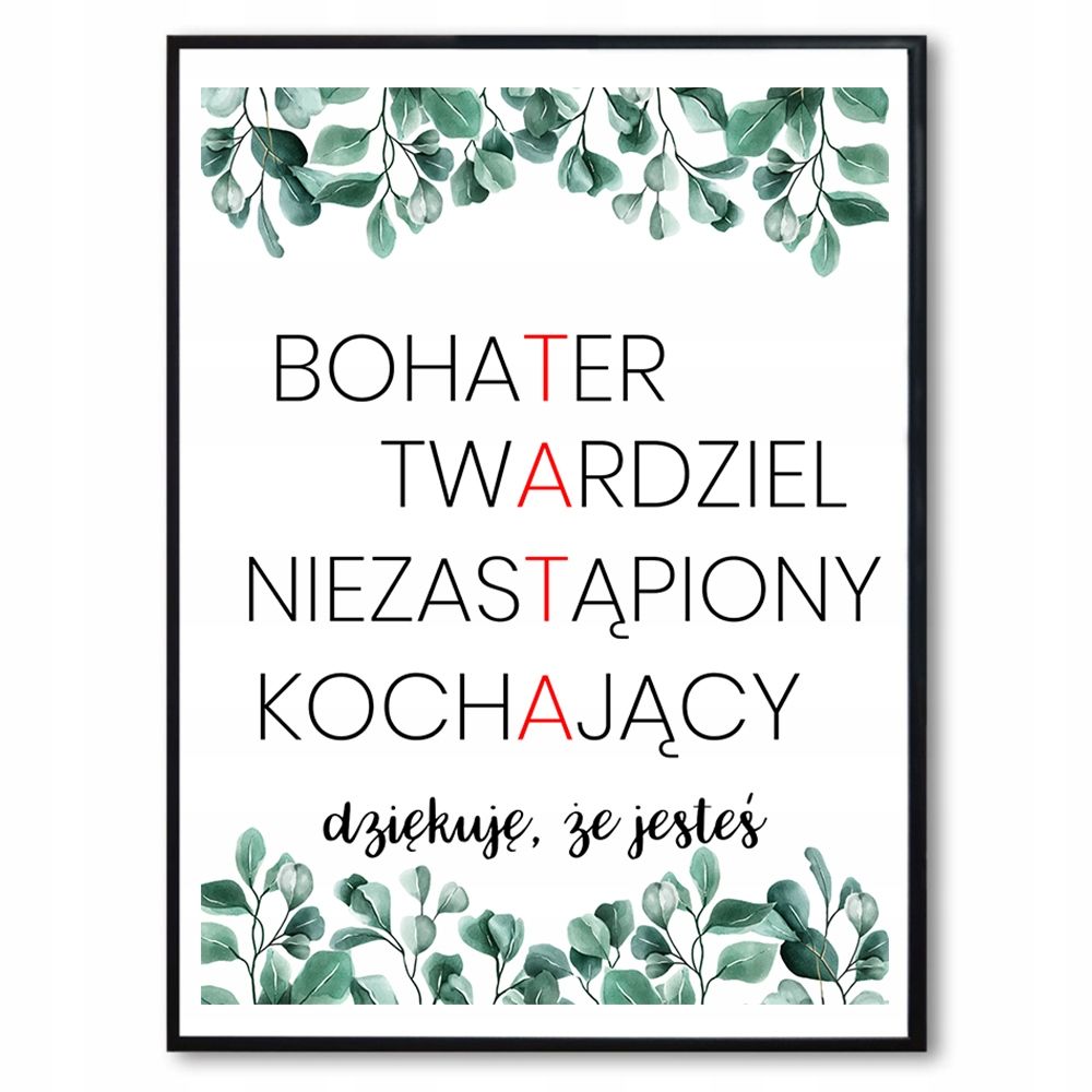 Obraz Plakat Prezent Dla Taty Na Dzie Taty Wzory Erli Pl