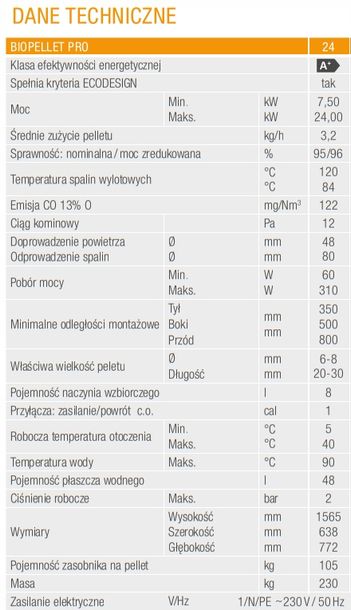 Kocio Piec Na Pellet Ferroli Biopellet Pro Kw Erli Pl