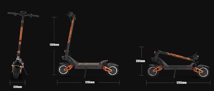 Składana hulajnoga elektryczna KuKirin G3 Pro 2400W 65KM H off road