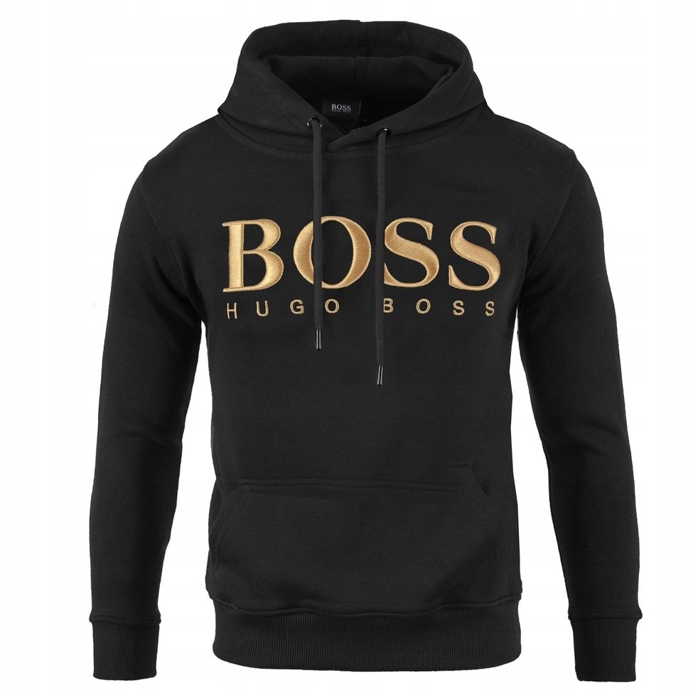 Hugo Boss Bluza Bluza Z Kapturem Z Ote Haftowane Logo L Erli Pl