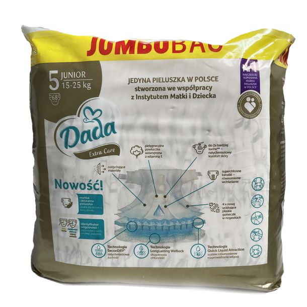 Pieluszki Dada Extra Care Jumbo Junior Szt Erli Pl