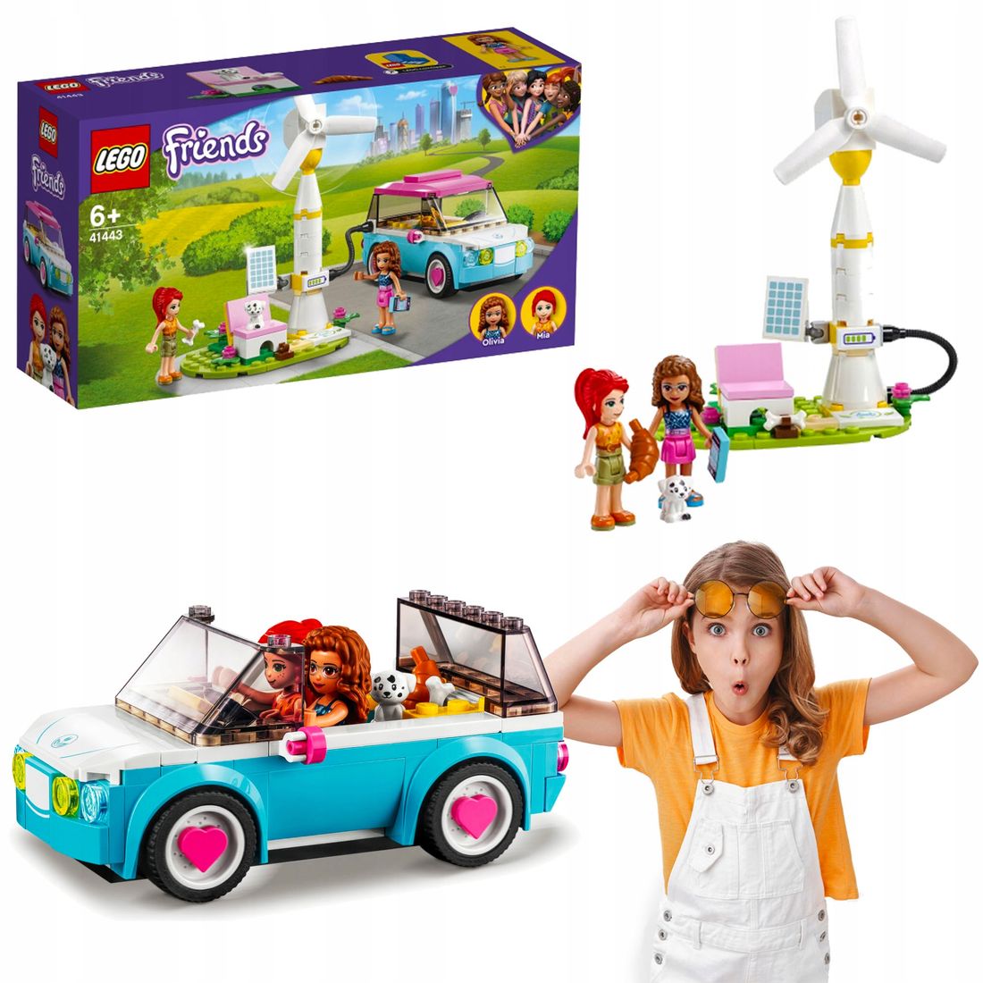 LEGO FRIENDS SAMOCHÓD ELEKTRYCZNY OLIVII AUTKO 3w1 ERLI pl