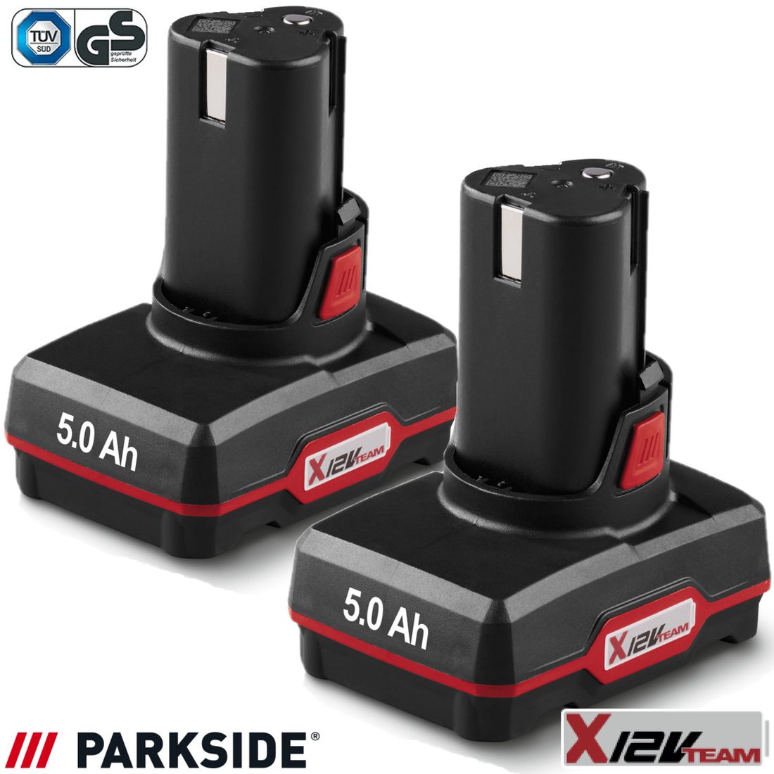 PARKSIDE 2x AKUMULATOR BATERIA PAPK 12V D2 5Ah CELLBAL Zestaw ERLI Pl