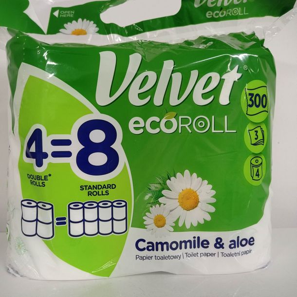 Velvet Ecoroll Papier Toaletowy Rumianek I Aloes Sztuki Erli Pl