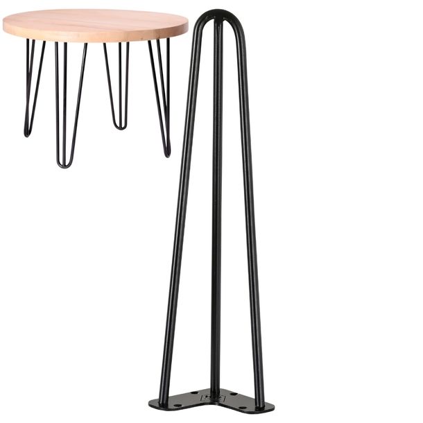 Metalowa Noga Do Sto U Do Stolika Kawowego Loft Cm Czarna Hg Deco