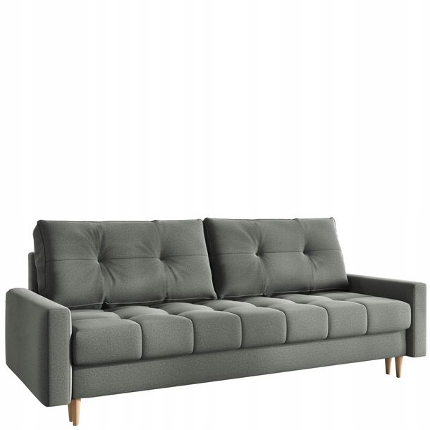 Sofa Do Salonu Z Funkcj Spania Szara Scandi Skandynawski Styl