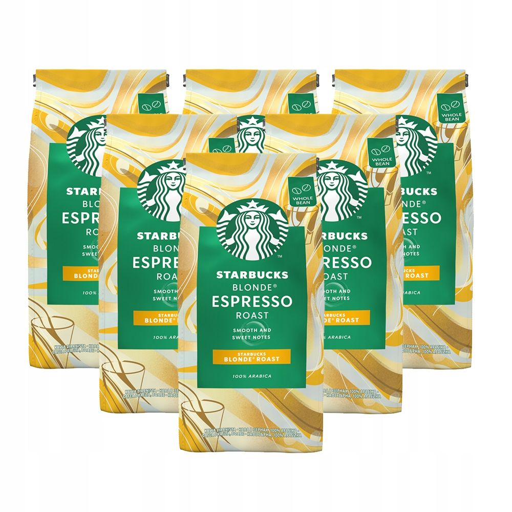 STARBUCKS Blonde Espresso Roast Ziarnista 6x 200g ERLI Pl