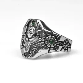 necron-or-adjustable-size-or-metal-or-gaming-ring-or-warhammer-40k