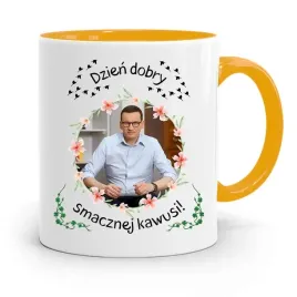 kubek-zolty-politycy-premier-mateusz-morawiecki