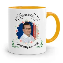 kubek-zolty-politycy-premier-mateusz-morawiecki