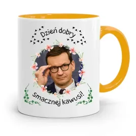 kubek-zolty-politycy-premier-mateusz-morawiecki