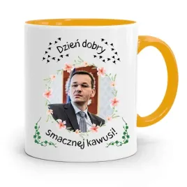 kubek-zolty-politycy-premier-mateusz-morawiecki