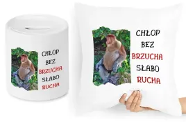 nosacz-janusz-zestaw-poduszka-skarbonka-prezent-z-nadrukiem-ze-zdjeciem