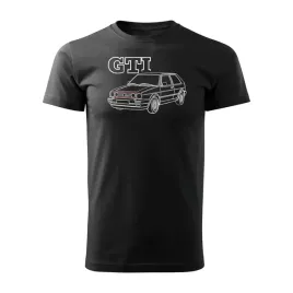 koszulka-z-samochodem-vw-golf-2-ii-meska-czarna-regular