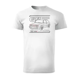 koszulka-z-samochodem-vw-golf-2-ii-meska-biala-regular