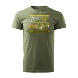koszulka-z-samochodem-vw-golf-2-ii-meska-khaki-regular