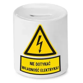 skarbonka-prezent-dla-elektryka-nie-dotykac-z-nadrukiem-ze-zdjeciem