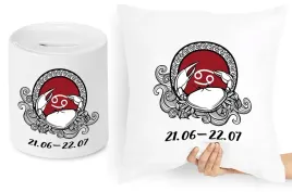 zestaw-poduszka-skarbonka-znaki-zodiaku-rak-z-nadrukiem-ze-zdjeciem