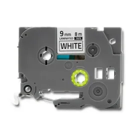 qoltec-tasma-do-brother-tze-221-9mm-x-8m-biala-czarny-nadruk
