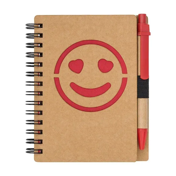 notes-gladki-smile-czerwony-rodzaj-notes
