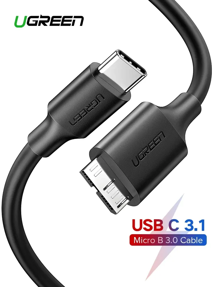kabel-micro-b-usb-3-0-usb-c-ugreen-us312-1m-czarny