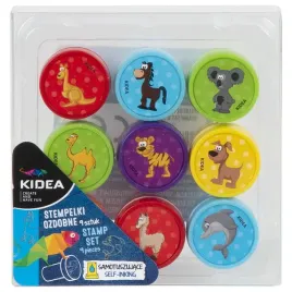 stempelki-pieczatki-ozdobne-zwierzatka-kidea-9-szt