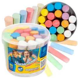 kolorowa-kreda-chodnikowa-bezpylowa-gruba-jumbo-w-wiaderku-20-sztuk