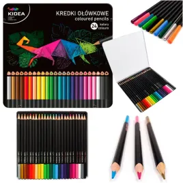 kredki-trojkatne-kidea-24-szt-w-metalowym-pudelku