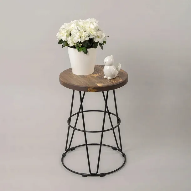 kwietnik-drewno-material-wykonania-metal
