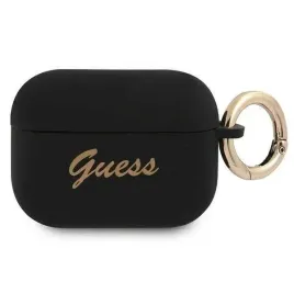 guess-guapsssk-airpods-pro-cover-czarny-black-silicone-vintage-script