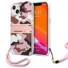 guess-guhcp13skcabpi-iphone-13-mini-54-rozowy-pink-hardcase-camo-strap-co