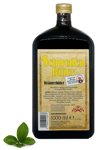 Oryginalne Zioła szwedzkie Alkoholowe %, 1l