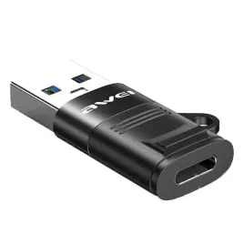 adapter-awei-cl-13-usb-c-usb-a-czarny-black