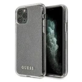 guess-guhcn58pcglsi-iphone-11-pro-srebrny-silver-hard-case-glitter