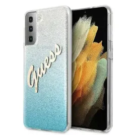 guess-guhcs21mpcuglsbl-s21-g996-niebieski-blue-hardcase-glitter-gradient-s