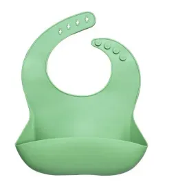 silikonowy-sliniak-z-kieszonka-gladki-zielony