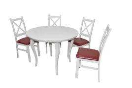 stol-bialy-okragly-rozkladany-4-krzesla-styl-skandynawski