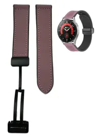 rozowy-hybrydowy-magnetyczny-pasek-opaska-22mm-silikon-skora-do-zegarkow