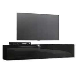 szafka-rtv-komoda-160cm-czarny-mat-czarny-polysk-wiszaca-k160