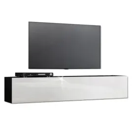 szafka-rtv-komoda-160cm-czarny-mat-bialy-polysk-wiszaca-k160