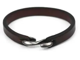bransoletka-skora-brazowa-z-hakiem