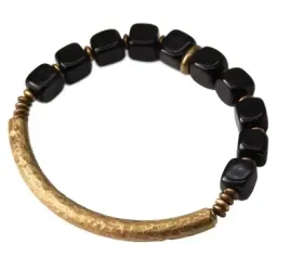 bransoletka-obsydian-naturalny-czarny-onyks-mosiadz-17-18cm