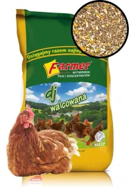 Zdjęcie produktu PASZA,DLA KUR NIOSEK naturalna, WALCOWANA FARMER 25 KG